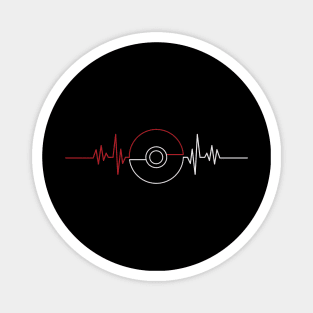 Electrocardiogram monster ball Magnet